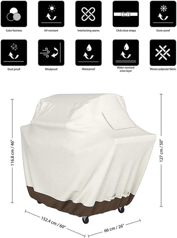 Image of Amazon Basics Gas Grill Barbecue Cover, 60 Inch, Medium