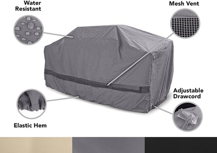 Covermates Island Grill Cover – Weather Resistant Polyester, Adjustable Drawcord, Mesh Vent, Grill and Heating-Charcoal