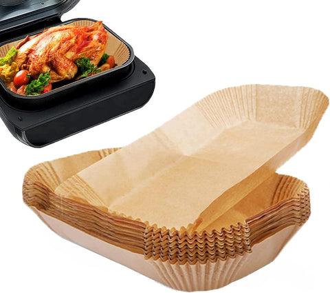 Image of Air Fryer Liners for Ninja Smart XL Air Fryer,100Pcs Disposable Parchment Paper Liners for Ninja FG551,IG601,IG651