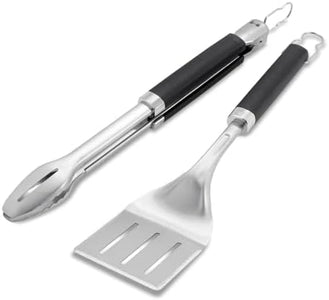 Precision Tongs & Spatula Grilling Tool Set, Stainless Steel