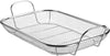 WUWEOT Grill Basket, Vegetable Barbecue Basket, 15" X 11" Stainless Steel Square Wire Mesh Grilling Basket Roasting Pan with Two Handles for Vegetables, Chicken, Meats and Fish