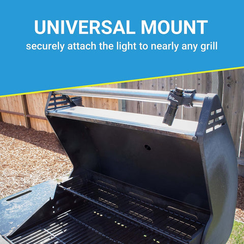 Image of - LED Barbecue Grill Light - Safely Cook after the Sun Goes down - Universal Flex Mount Light - All-Weather Durability - Fits Almost All Grills