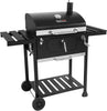 CD1824EN 24” Charcoal Grill Outdoor Smoker with Side Tables Backyard Griller Party BBQ Picnic Patio Cooking, Black