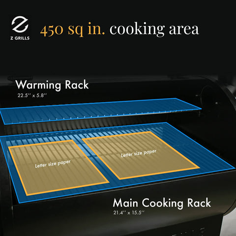 Image of ZPG-450A 2023 Upgrade Wood Pellet Grill & Smoker 6 in 1 BBQ Grill Auto Temperature Control, 450 Sq in Bronze