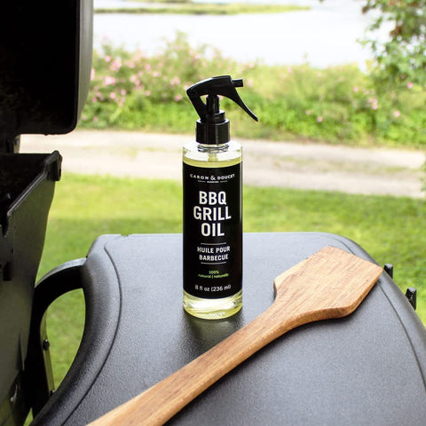 Image of - BBQ Grill Cleaner Oil | 100% Plant-Based & Vegan | Best for Cleaning Barbeque Grills & Grates | Use with Wooden Scrapers, Brushes, Accessories & Tools | Great Gift for Dad! (8Oz)