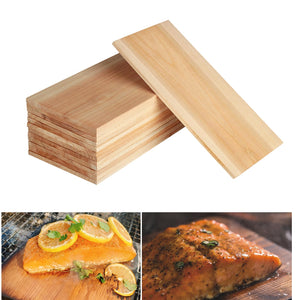 12 PK, Cedar Planks for Grilling Salmon,11"X 5.5" Better Smoking, Add Best Smoky Flavor to Salmon, Veggies, Restaurant Quantity