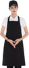 Unisex Adjustable Bib Aprons with 3 Pockets, Cooking Kitchen Restaurant Apron Machine Washable for Men Women