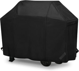 Icover Gas Grill Cover 58 Inch 600D Canvas Waterproof UV Resistant Heavy Duty BBQ Cover 7130 for Weber 3 Burner Grill,Char Broil,Holland, Jenn Air