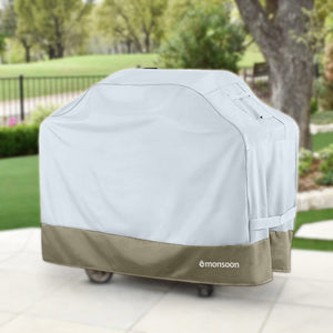 [Monsoon] BBQ Grill Cover Waterproof Barbecue Grill Covers (64") Hunter Green