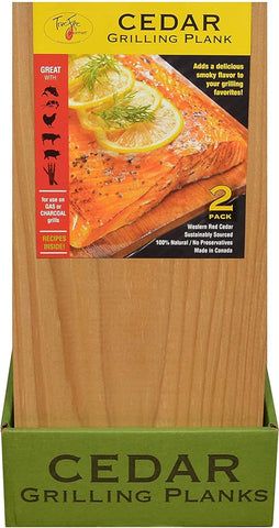 Image of 5.5 X 16” Cedar Grilling Planks for Adding Smoky Flavor to Salmon, Seafood, Beef, Poultry & Veggies, Western Red Cedar, (24-Pack)