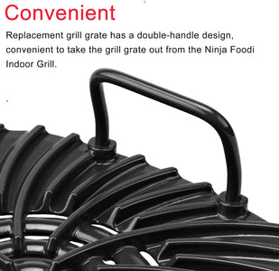 Grill Grate Compatible with Ninja AG301 Foodi,Accessories for Ninja Foodi 5-In-1 Indoor Grill,Non-Stick Replacement Grill Griddle for Ninja Foodi AG300,AG400,AG302,EG201,LG450CCO,LG450CO,IG351A,IG302Q