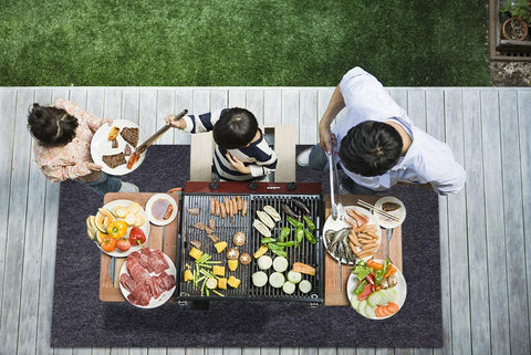 Image of Gas Grill Mat,Bbq Grilling Gear for Gas/Absorbent Grill Pad Lightweight Washable Floor Mat to Protect Decks and Patios from Grease Splatter,Against Damage and Oil Stains or Grease Spills (36”×72“)