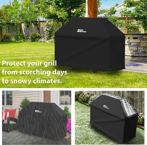 Image of Simple Houseware 72-Inch Waterproof Heavy Duty Gas BBQ Grill Cover, Weather-Resistant Polyester