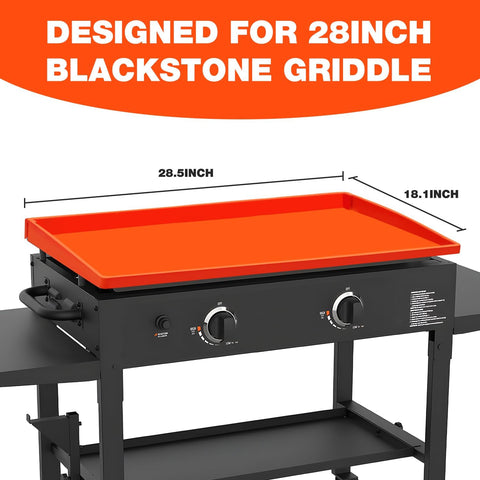 Image of Blackstone Silicone Griddle Cover, Upgraded Full-Cover 28 Inch, Silicon Griddle Mat for Blackstone, Grill Buddy Mat, Provide Better Sealing to Protect Your Griddle from Rain, Dirty, Debris and Dust