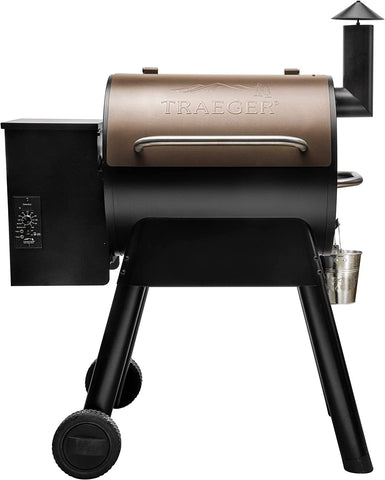 Image of Grills Pro Series 22 Electric Wood Pellet Grill and Smoker, Bronze, Extra Large & Full-Length Grill Cover & Grills Hickory 100% All-Natural Wood Pellets for Smokers and Pellet Grills