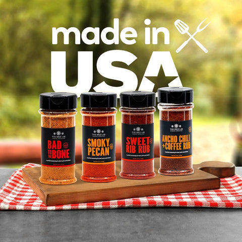 Image of BBQ Barbecue Spices and Seasonings Set - Ultimate Grilling Accessories Set - Gift Kit for Barbecues, Grilling, and Smoking - Great Gift for Men or Gift for Dad Made in the USA