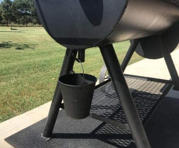 Grill Grease Bucket Fits Traeger/Pit Boss Wood Pellet Grills, Drip Bucket for Oklahoma Joe'S, Grill Grease Bucket Fits Most Offset Smokers, Black