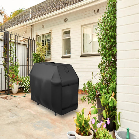 Image of Slan Arrow Grill Cover, Water-Resistant 58Inch Grill Cover for Outdoor Grill, Rip-Proof Anti-Uv Fade Resistant BBQ Cover with Air Vent, Handle, Fixed Belt outside Barbecue Cover & Gas Grill Covers