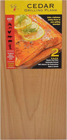Image of 5.5 X 16” Cedar Grilling Planks for Adding Smoky Flavor to Salmon, Seafood, Beef, Poultry & Veggies, Western Red Cedar, (24-Pack)