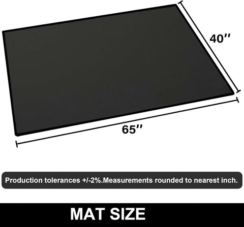 Image of under Grill Mat, 40 X 65 in Fire Pit Mats Protects Decks and Patios, Fireproof Grill Pad for Outdoor Grill, Durable and Portable