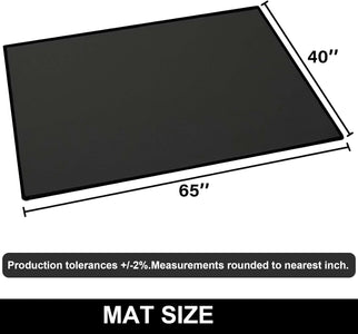 under Grill Mat, 40 X 65 in Fire Pit Mats Protects Decks and Patios, Fireproof Grill Pad for Outdoor Grill, Durable and Portable