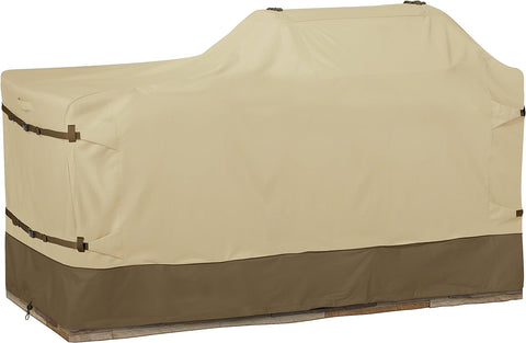 Image of Classic Accessories Veranda Water-Resistant BBQ Grill Cover for 98 Inch Island with Left or Right Grill Head