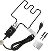 Universal Electric Smoker and Grill Heating Element Replacement Part with Adjustable Thermostat Cord Controlle for Masterbuilt Smokers & Turkey Fryers 1500 Watts