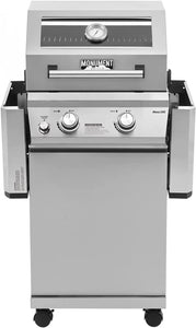14633 2-Burner Stainless Steel Liquid Propane Gas Grill with Clear View Lid, LED Controls Mesa 200