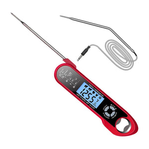 Oven Meat Safe Instant Read 2 in 1 Dual Probe Food Thermometer Digital with Alarm Function for Cooking BBQ Smoking Grilling Kitc