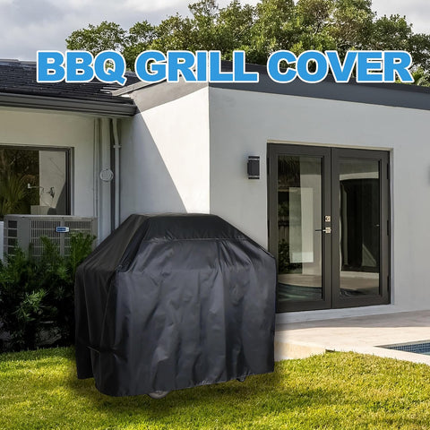 Image of Rinling Grill Cover, Waterproof BBQ Grill Cover UV Resistant Gas Grill Cover for Outdoor Grill (57 Inch)