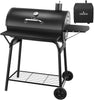 Charcoal Grills Outdoor BBQ Grill 30INCH Barrel Charcoal Grill with Side Table, 627 Square Inches, Outdoor Backyard Camping Picnics, Patio and Parties, Black by