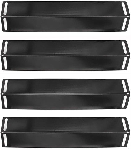 Image of 16 1/2 Inch Porcelain Steel Heat Plate Shield Heat Tent, Burner Cover, Vaporizor Bar, and Flavorizer Bar Replacement for BBQ Grillware, Uniflame, Charbroil, Grill Chef Grills, PPB151 (4-Pack)