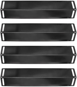 16 1/2 Inch Porcelain Steel Heat Plate Shield Heat Tent, Burner Cover, Vaporizor Bar, and Flavorizer Bar Replacement for BBQ Grillware, Uniflame, Charbroil, Grill Chef Grills, PPB151 (4-Pack)