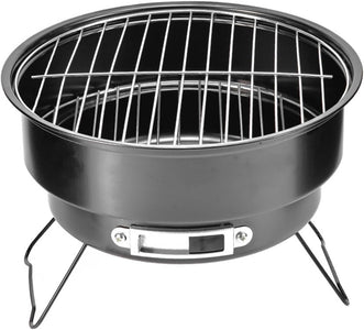 10" Portable round Barbecue BBQ Charcoal Grill with Handle for Outdoor Home Kitchen BBQ Picnic Camping