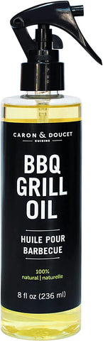 Image of - BBQ Grill Cleaner Oil | 100% Plant-Based & Vegan | Best for Cleaning Barbeque Grills & Grates | Use with Wooden Scrapers, Brushes, Accessories & Tools | Great Gift for Dad! (8Oz)