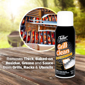Grill Cleaner - Heavy Duty Foaming Spray for Cleaning Oven, Grilling Griddle & Iron Plate - Safe & Easy Grease Remover for Clean BBQ Racks & Grills