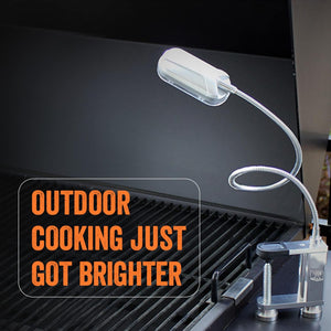 ™ Bright and Durable Magnetic LED Grill Light for Grilling and BBQ, Attaches Magnetically or with Built in Clamp, Long Flexible Gooseneck, Perfect for Blackstone Grills
