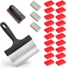 25 Piece Griddle Cleaning Kit for Blackstone with 20 Scouring Pads, 3 Cleaning Bricks, 1 Black Removable Pad Handle, and 1 Griddle Scraper