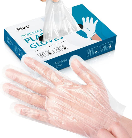 Image of Disposable Gloves, Plastic Gloves for Kitchen Cooking Cleaning Food Handling