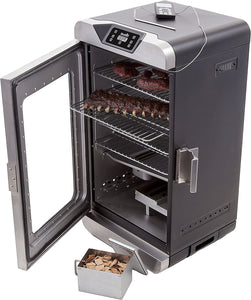 17202004 Digital Electric Smoker, Deluxe, Silver