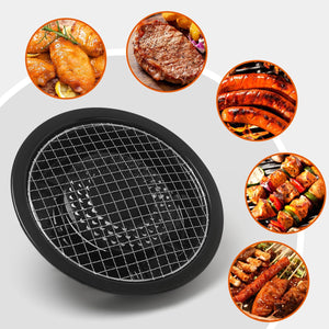 Korean Cookware Aburi Stove Top Grill Pan, Black, Korean BBQ Grill Plate Complete with a Built-In Water Pan Free 304 Stainless Steel Barbecue Tongs (Japan Import)