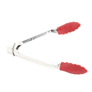 Non-Stick Barbecue Clip Silicone BBQ Grilling Tong Kitchen Cooking Salad Bread Serving Tong Clamp Stainless Steel Tools Gadgets