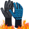 Heat Resistant Gloves for Grilling 1472 F,Breathable Ove Glove Anti-Slip Cut Resistance,Food Grade Protective Long BBQ Grill Gloves for Cooking Outdoor Barbeque and Smoking
