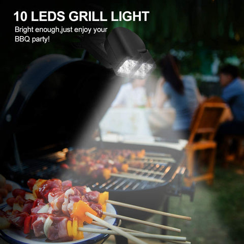 Image of Barbecue Grill Light,Touch Switch with 10 Super Bright LED Lights, Which Can Be Rotated at Multiple Angles,Waterproof & Heat Resistant for Gas/Charcoal/Electric Grill Working/Reading/Camping/Bbq Pit