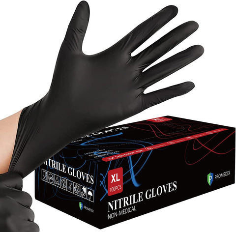 Image of Nitrile Gloves, 4Mil-100 Count, Gloves Disposable Latex Free, Disposable Gloves for Household, Food Safe
