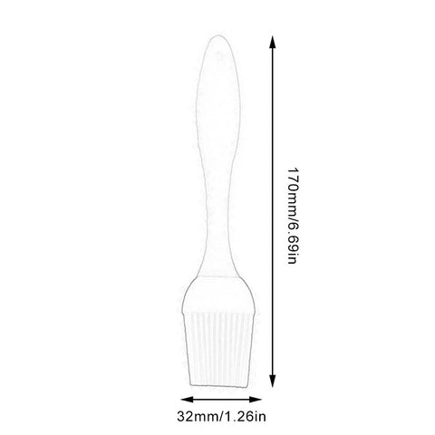 Image of 1Pc 17CM Small Oil Brush Silicone High Temperature Baking Barbecue Brush BBQ Baking Grilling Brush Food Grade Pastry Brush