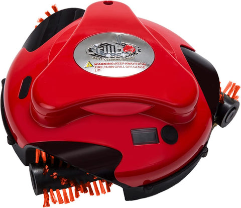 Image of Grill Cleaning Robot with BBQ Grill Cleaner and Grill Brushes (Red)