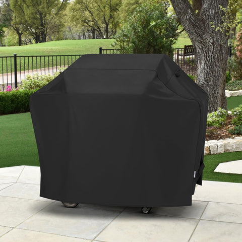 Image of Sunpatio Grill Cover 55 Inch, Outdoor Heavy Duty Waterproof Barbecue Gas Cover, UV & Fade Resistant, All Weather Protection Compatible for Weber Charbroil Nexgrill Kenmore Grills and More, Black