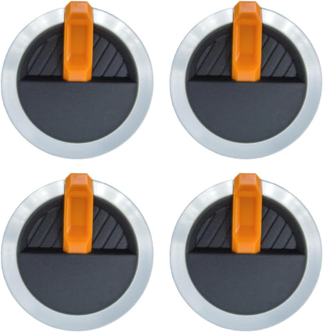 Image of Gas Griddle Orange Knob Replacement for Blackstone Griddle Walmart Knobs,4-Pack