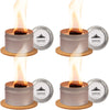 4 Pack Tabletop Portable Campfire Mini Fire Pit for S'Mores Maker, Portable Bonfire Birthday Christmas Set, Great for Picnics Party and Home Indoor Decoration